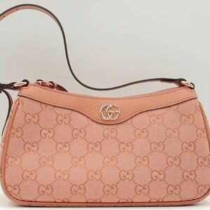 Gucci Gg Supreme Monogram Pink Ophidia Hobo Cloche Shoulder Bag